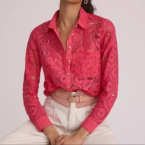 Anthropologie Maeve Slim Buttondown